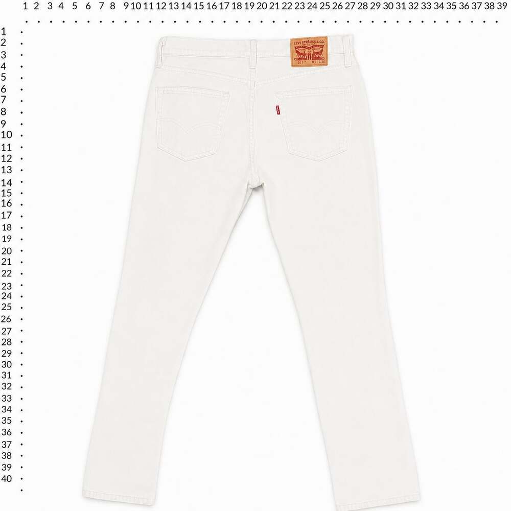 Levi's 511 Slim Fit Jeans White 32x34 - Picture 3 of 4